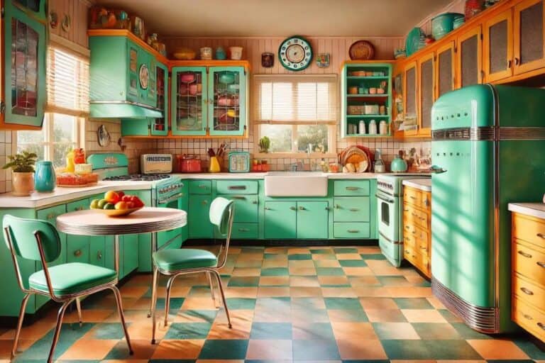Kitchen in 1960s.