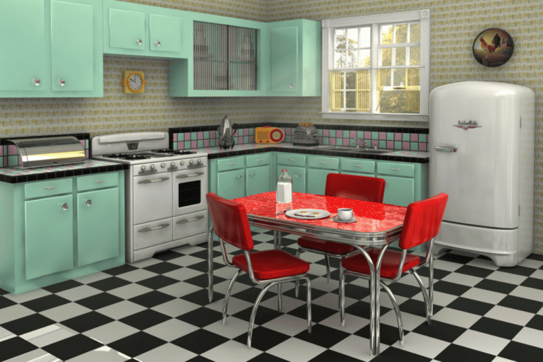 1950s kitchen.