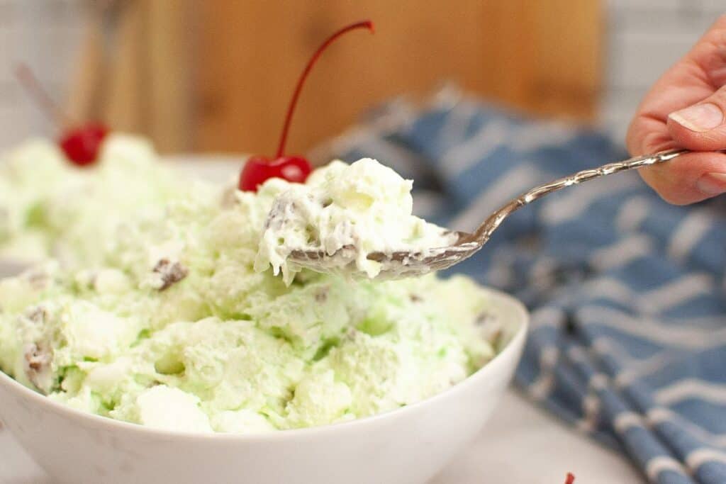 A serving of Watergate salad.