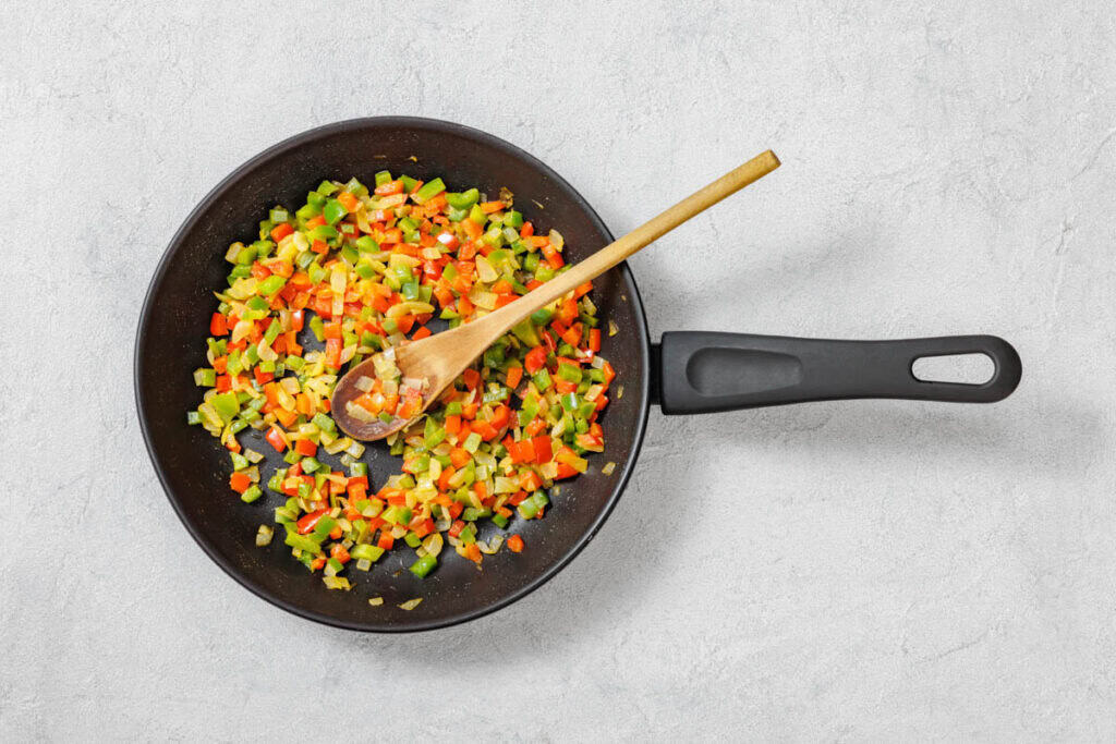 Step in making Baked Western Omelet.