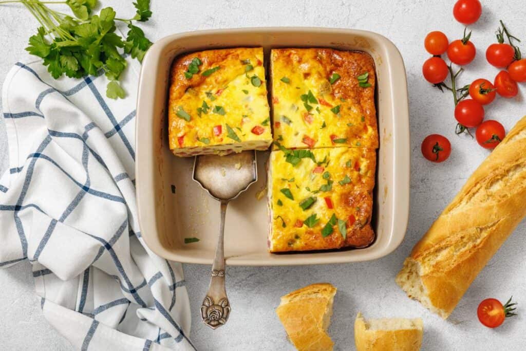 Step in making Baked Western Omelet.
